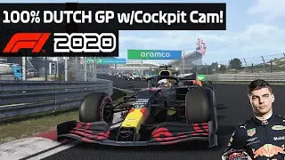 ZANDVOORT IS INSANE! F1 2020 100% Race @ Dutch GP as Max Verstappen