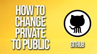 How To Change Private To Public GitHub Tutorial