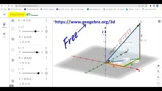 3D vectors with Geogebra!