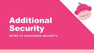 Dataverse Security: Additional Security