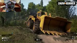 CAT Front Loader Beach Cleaning Challenge - Snowrunner 