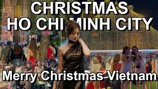 Merry Christmas VIETNAM! 🇻🇳 Christmas Saigon Night Walk 2024