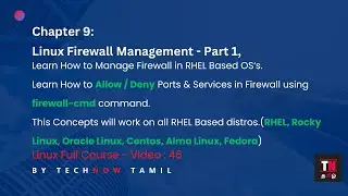 Linux Firewall Configuration with Firewall-cmd Command Tutorial RHEL 9 | Firewall Management