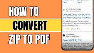 How To Convert Zip File To PDF Zip To PDF Converter?