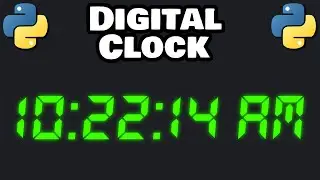 Let's code a DIGITAL CLOCK in Python! 🕒