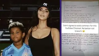 Kim Kardashian Makes Son Saint Sign Contract He Won’t Spill Family Secrets on YouTube