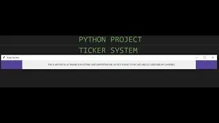 scroll text or news ticker system Application in Python
