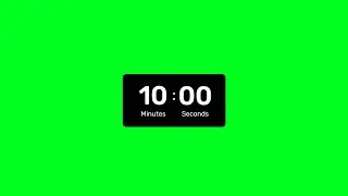 Countdown timer 10 minutes - #greenscreen #free #countdown #stockfootage