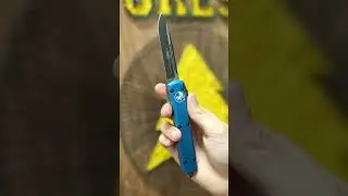 Нож Microtech Ultratech S/E DLC/Satin сталь M390 рукоять Blue Aluminum (121-1BL)