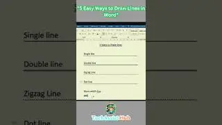 "5 Easy Ways to Draw Lines in Word | TechAssistHub"