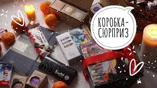 ОТКРЫВАЕМ НОВОГОДНЮЮ КОРОБКУ ДЛЯ ХУДОЖНИКА🎁