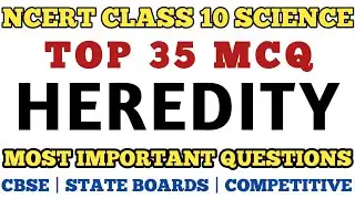 Best MCQ Class 10 Heredity Full Chapter // Heredity MCQ 