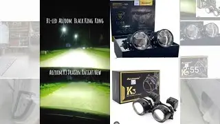 🤜Сравнение топовых двухчиповых Bi-led линз (модулей) Aozoom Black King Kong и Dragon Knight K3 🤛