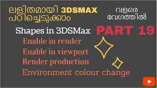 Line and Rectangle  in 3DSMax  (Enable in render and Enable in viewport)