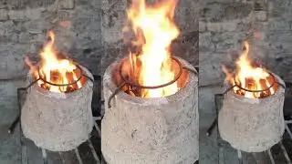 Wood Stove Cement Or Clay Wood Saving Stove Idea