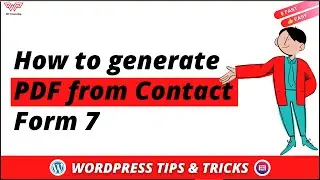 How to generate PDF from Contact Form 7 🖋️ 📝 | WordPress | 2022