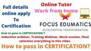 Focus edumatics certification test full details|Live session focus|focus edumatics interview process