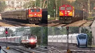 13 in 1 Trains on Delhi Agra Section, Busy Route of Indian Railways...!!