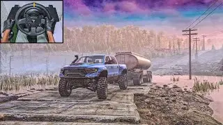 2024 Dodge RAM TRX Rescues a Sunken Oil Tanker | Snowrunner | Thrustmaster TX [4K60FPS]