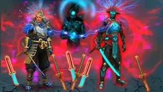 shadow fight 3 stranger set  Raven's Feast set fighting opposite Boss