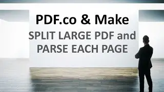 Split Large PDF and Parse Each Page using PDF.co and Make