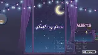 Cozy Night | Animated Stream Overlays | Twitch Package | Twitch Overlays