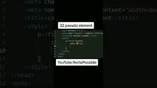 pseudo element | 