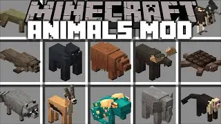 Minecraft BRAND *NEW* ANIMAL MOBS MOD / DON'T LET THEM ESCAPE THE ZOO !! Minecraft Mods