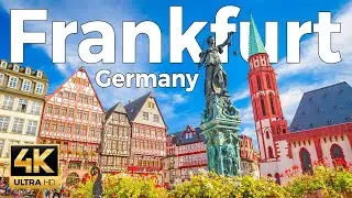 Frankfurt 2022, Germany Walking (Tour 4k Ultra HD 60 fps) - With Captions