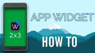 How to make Android Application Widget in Android Studio