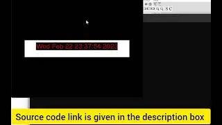 Computer graphics project: Digital clock ⏰⌚ in C programming language.