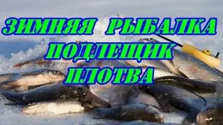 Зимняя рыбалка,подлещик,плотва.
