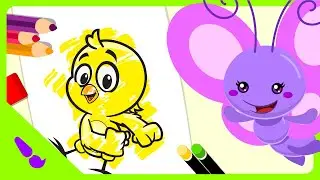 Pintura Mágica - Pollito Amarillito - Gallina Pintadita Mini