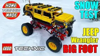 LEGO Technic Jeep Wrangler BIG FOOT Power Functions SNOW TEST / СНЕЖНЫЙ ТЕСТ