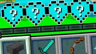 MINECRAFT COM CORAÇÕES DE LUCKY BLOCK DE DIAMANTE!! SORTE OU AZAR?
