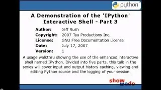 The 'IPython' Interactive Shell (3/5)