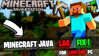 ➢Minecraft java edition Lag Fix | LAG & STUTTER FIX | Low end PC | Minecraft java FPS Boost | 2023 |