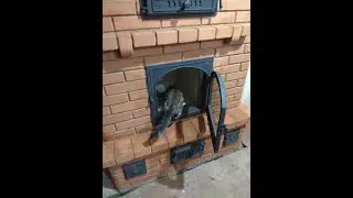 ОТОПИТЕЛЬНАЯ ПЕЧЬ-КАМИН /ДВУХКОЛПАКОВАЯ ПЕЧЬ/ КАМИНОПЕЧЬ С ХЛЕБНОЙ КАМЕРОЙ