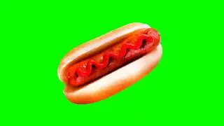 SPIN THE HOTDOG (ketchup edition)! Hotdog animations on green screen - VFX for video Edit 