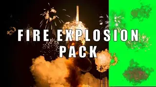 Fire Explosion Pack - Green Screen Video - Stock Video Footage - No Copyright Videos