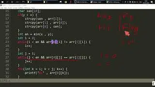 LCP longest common prefix C program code | ezy way | hindi |
