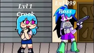 Crook VS Boss Lvl 1 Lvl 999 Meme But Skyverse Animation