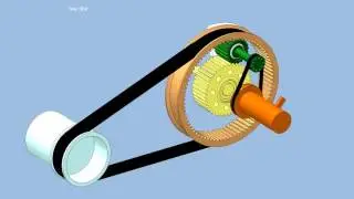 Planetary Gear with belt Pulley