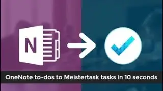 OneNote to Meistertask Integration - To-dos