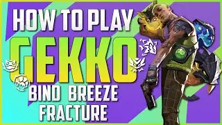 GEKKO LINEUPS & FLASHES! | BIND, BREEZE & FRACTURE | VALORANT