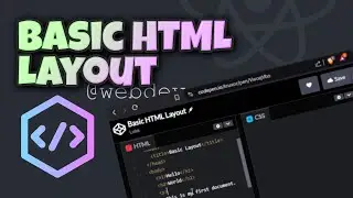 How to create a Basic HTML Layout - Quick HTML Tutorial