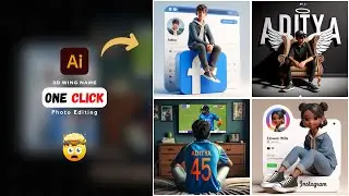 How To Create 3D Ai Wings Name Image | Trending Wings Name Video Editing | Bing Image Creator