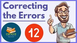 Class12 English Correcting the Errors | Correction of Sentence | Study With Me