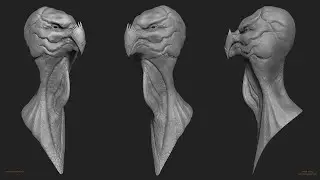 Creature A - Sculpting Timelapse Details