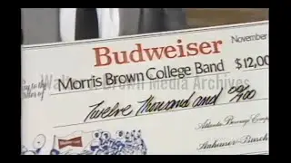 Budweiser Donates $12,000 to Morris Brown Marching Band (November 22, 1982)